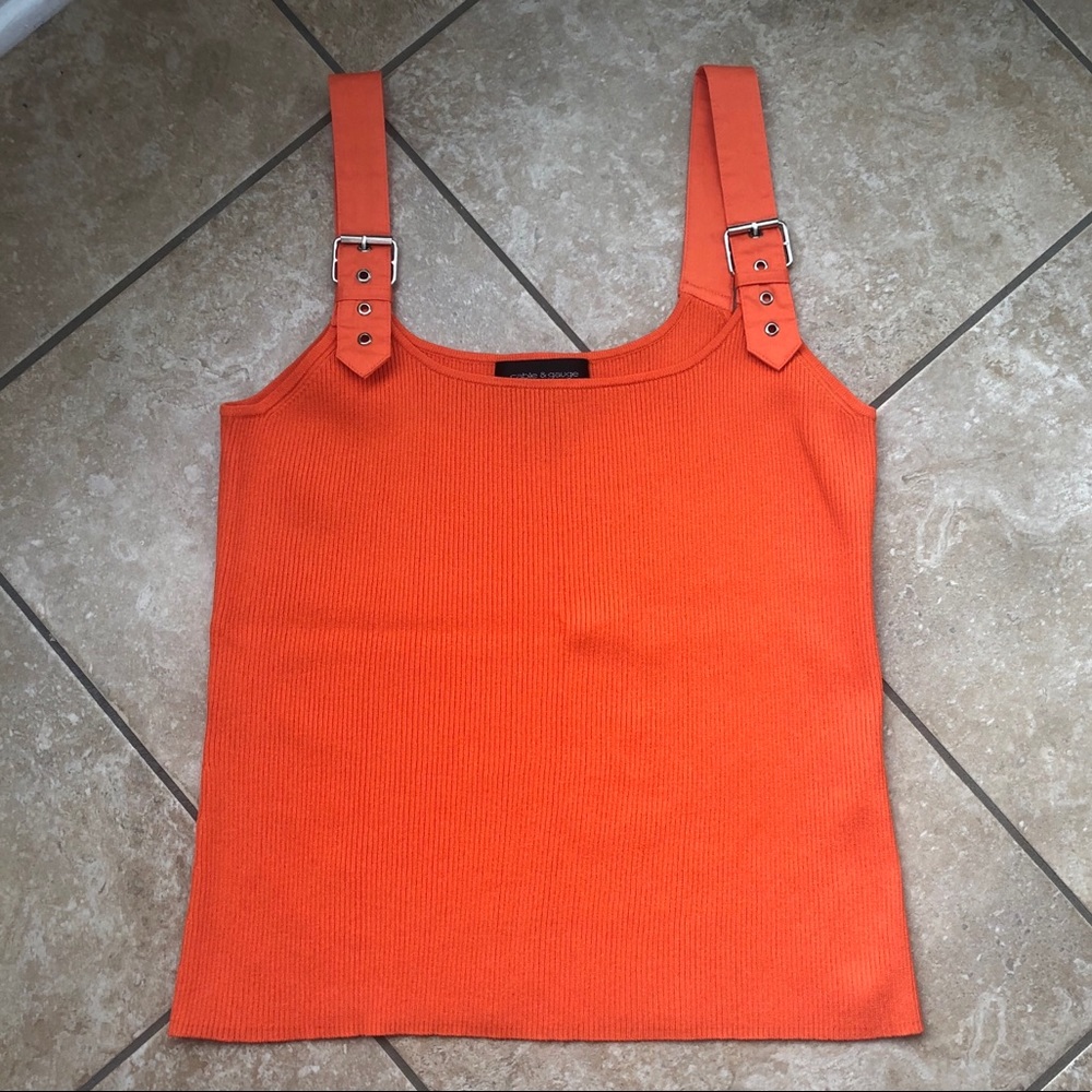 cable & gauge Ladies Tank with Buckle Straps